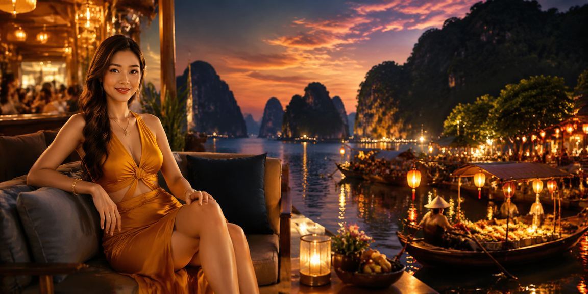Không khí xổ số và cá cược tại khu vực giải trí Hạ Long về đêm